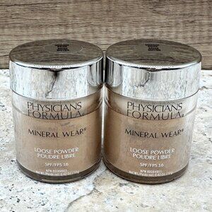 2x Physicians Formula Mineral Wear Loose Powder SPF 16 Medium Beige